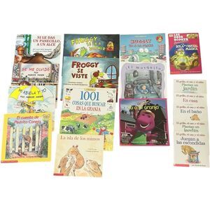 Spanish Kids Books Paperback Fiction Assorted Set of 17.